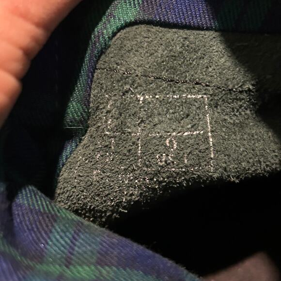 Dr. Martens Aimilie Triumph Size 9 Plaid Fold Over Calf High Combat Boots - Picture 9 of 9